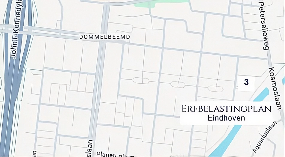 Bezoekadres Erfbelastingplan in Eindhoven, Weegschaalstraat 3.